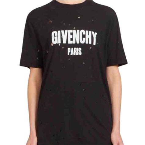 givenchy mens t shirt red|Givenchy top with holes.